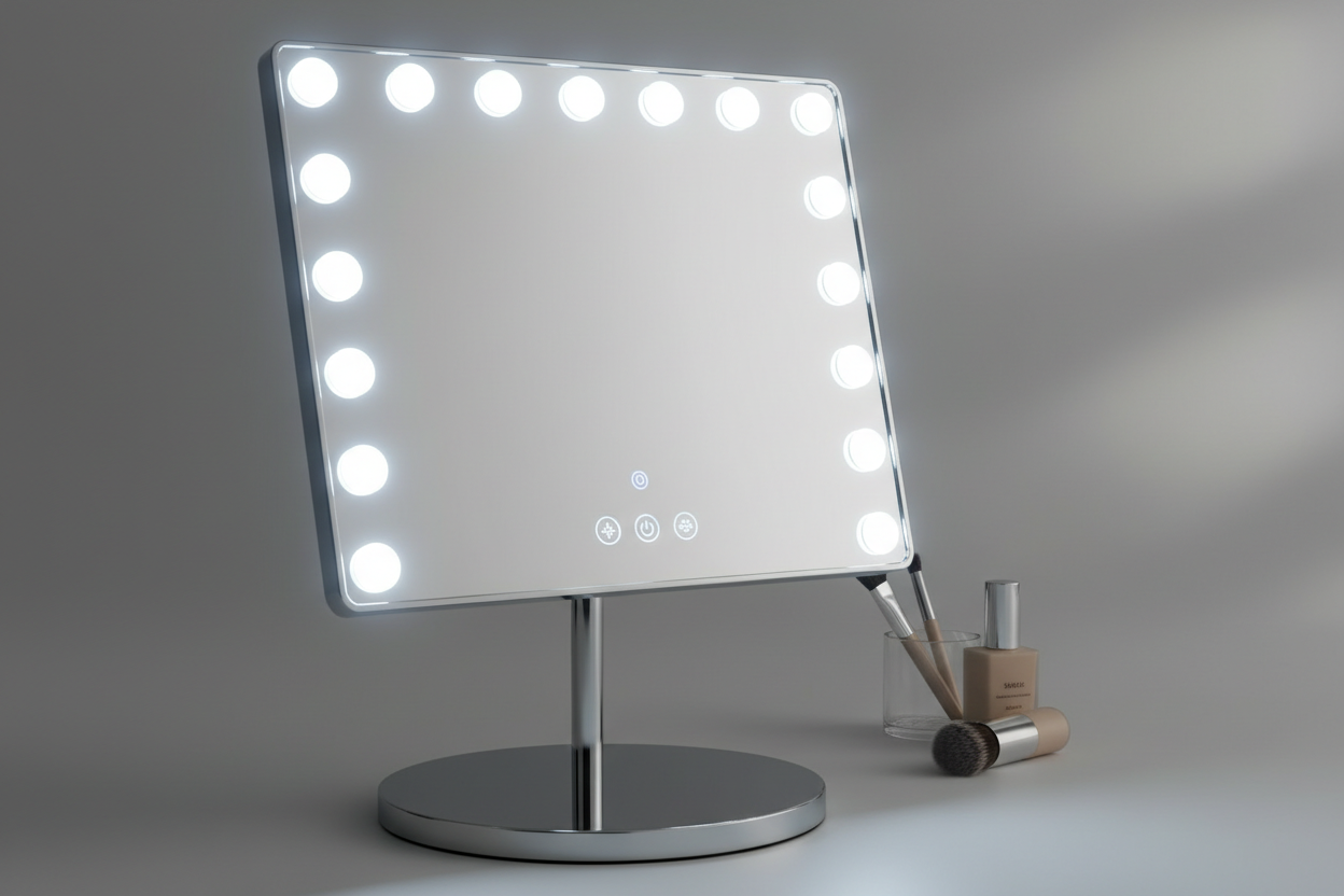 Touch Screen Makeup Mirror With 20 LED Light