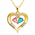 Birthstone Heart Necklace