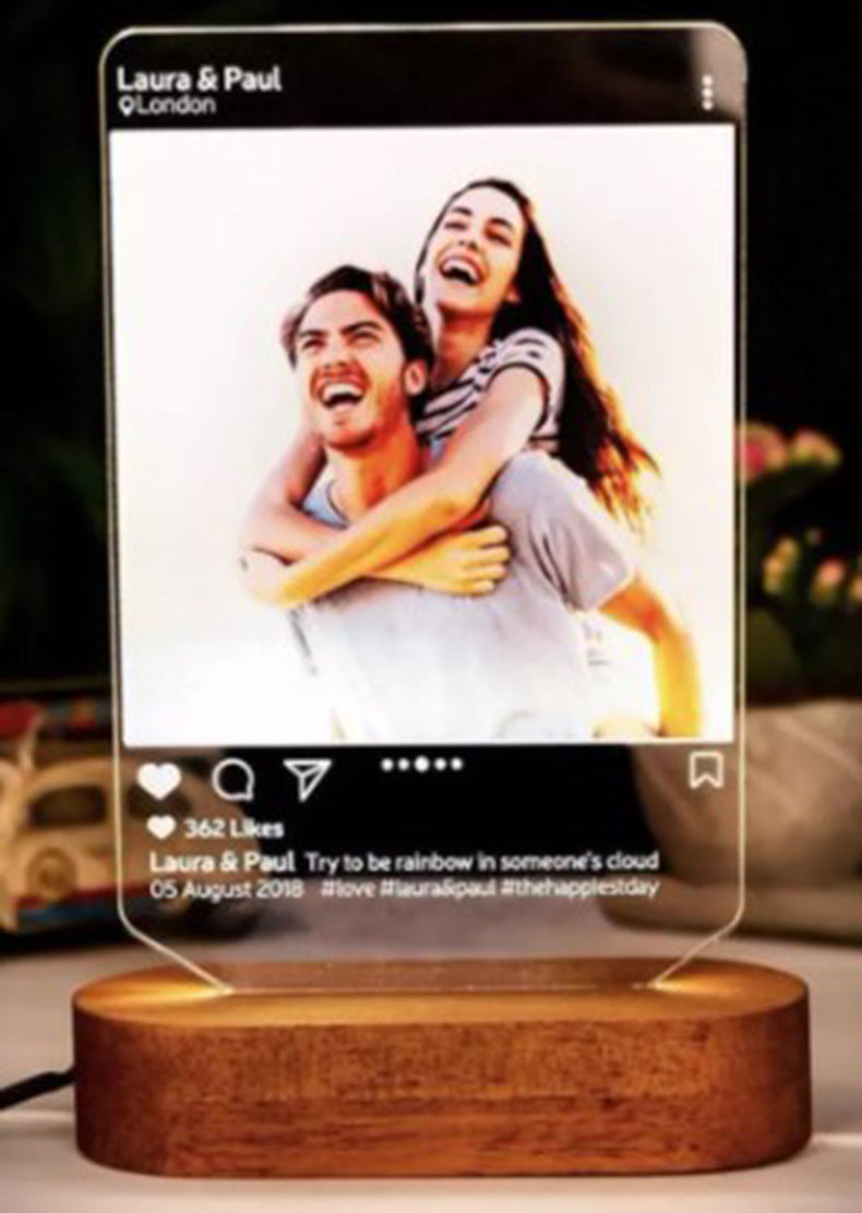 Spotify Glass Plaque (Custom Song + Photo)