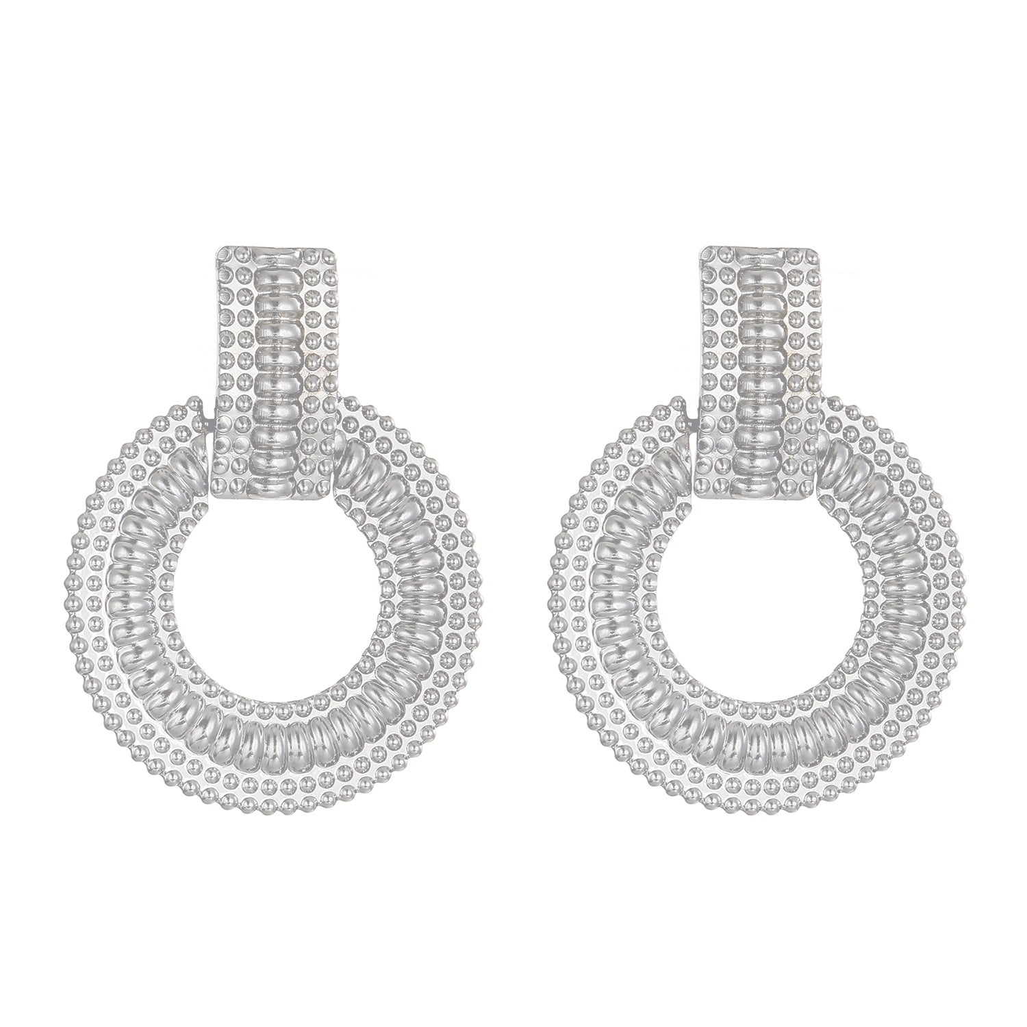 Eye-catching Hollow Round Earrings Women's