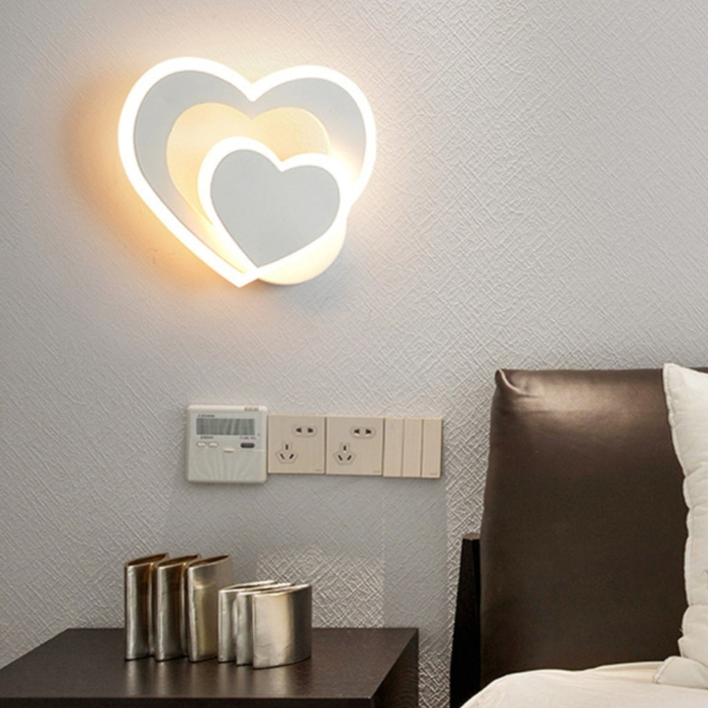 Heart-Shaped Minimal LED Lamp