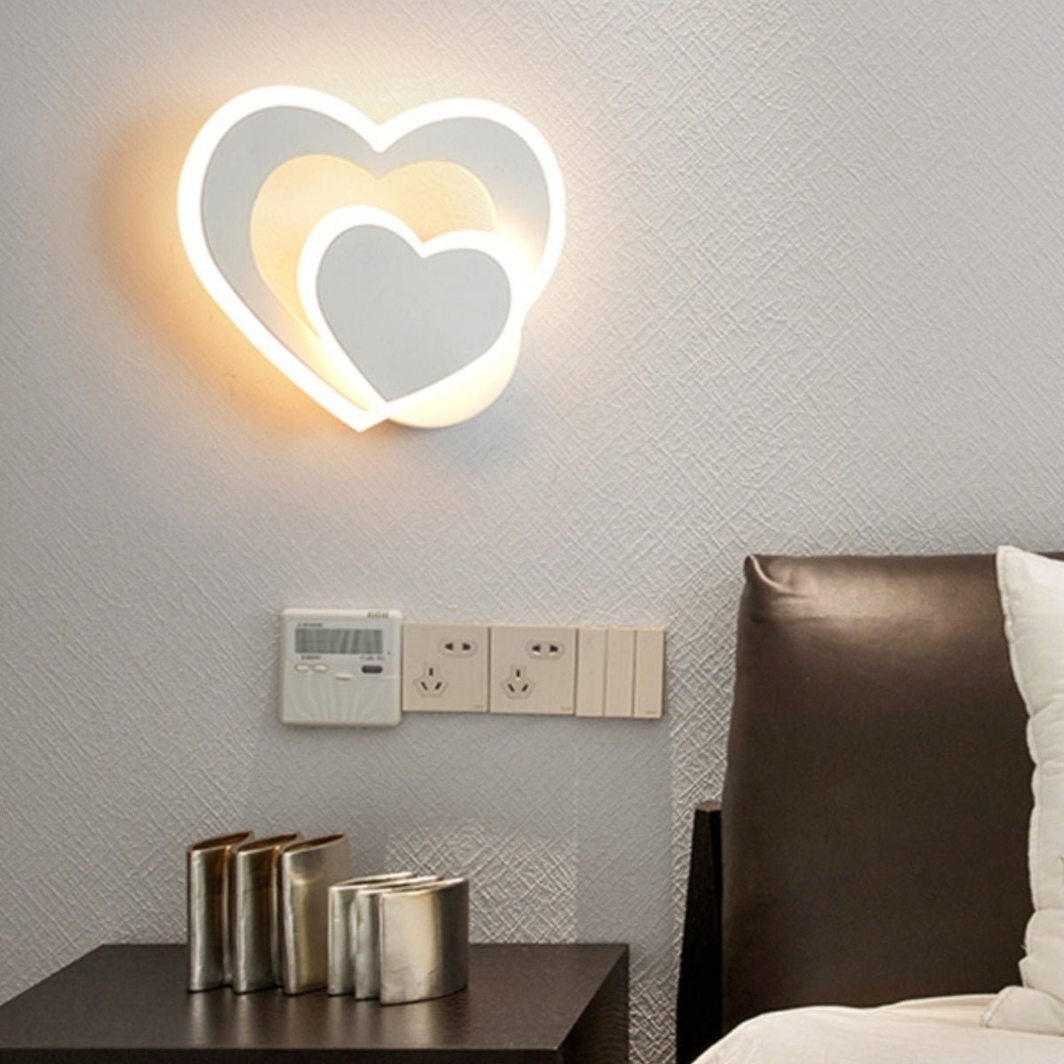 Heart-Shaped Minimal LED Lamp