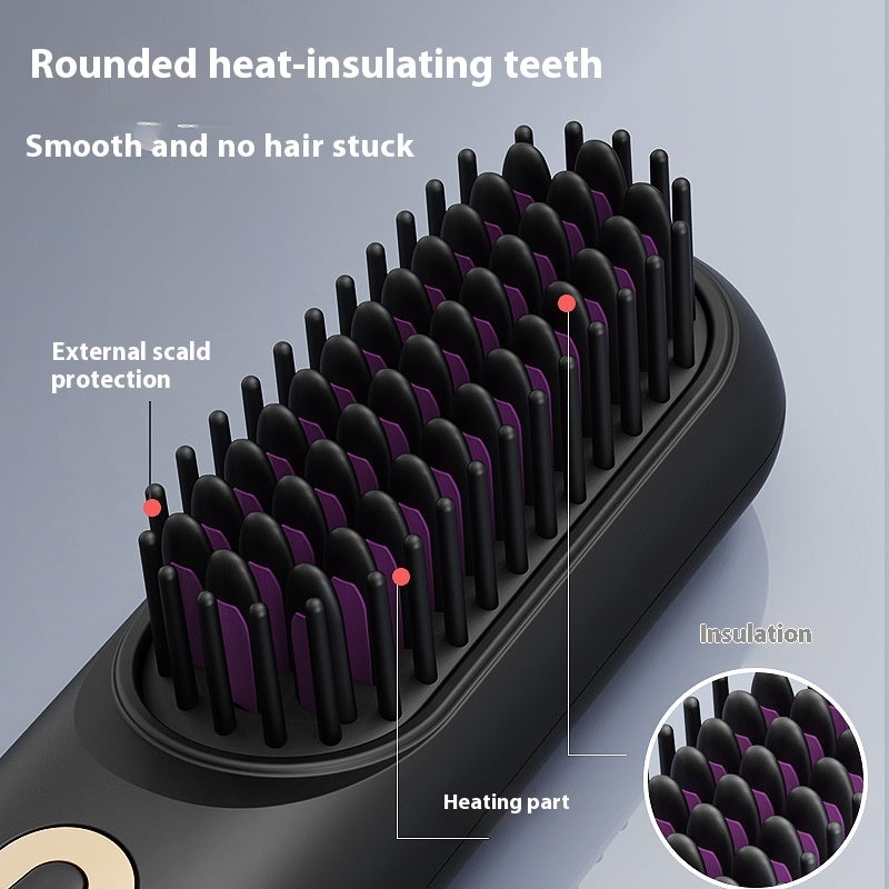 Anion Straight Comb Dual-use Lazy Hair Curler