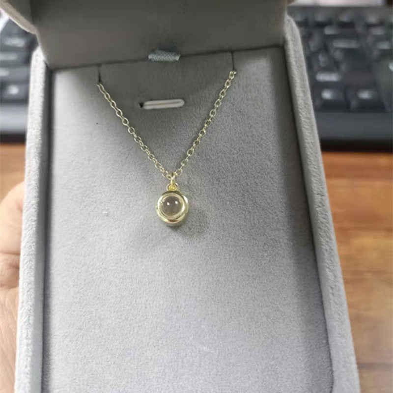 Photo Projection Necklace (Hidden “I Love You”)