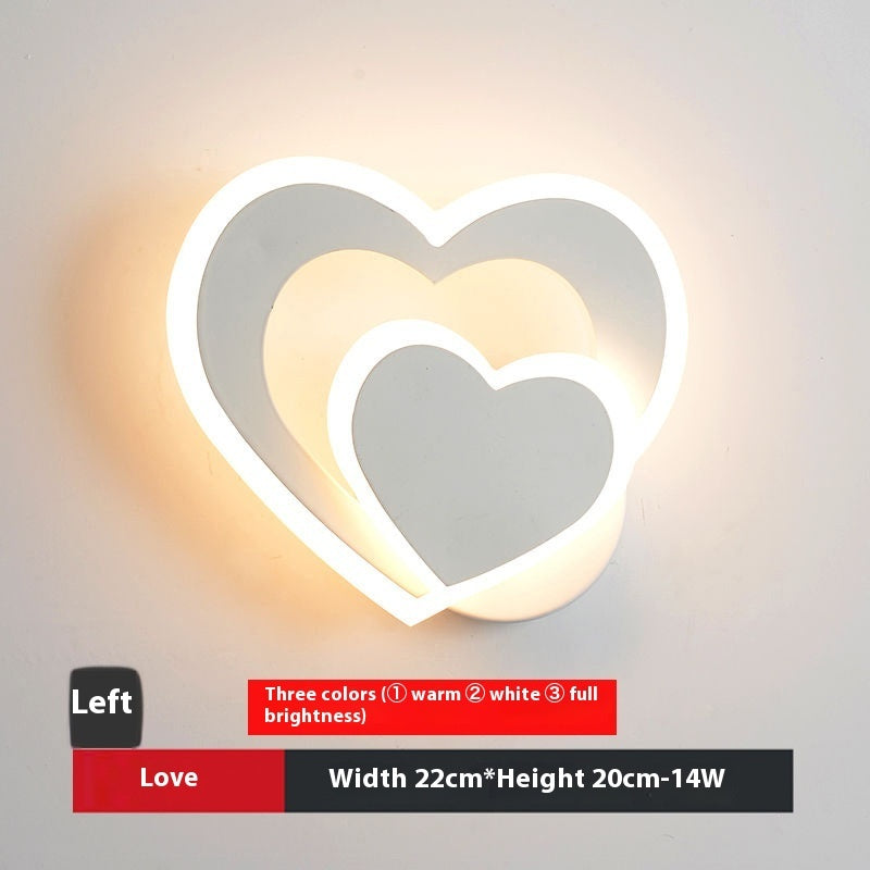 Heart-Shaped Minimal LED Lamp