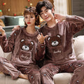 Matching Couple Pajama Set (Neutral Tones)