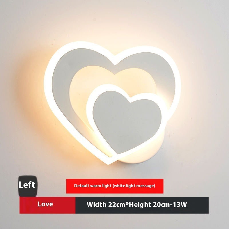 Heart-Shaped Minimal LED Lamp