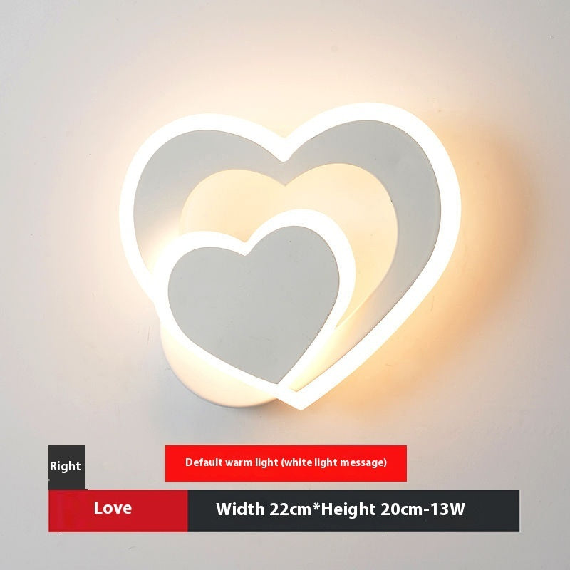 Heart-Shaped Minimal LED Lamp