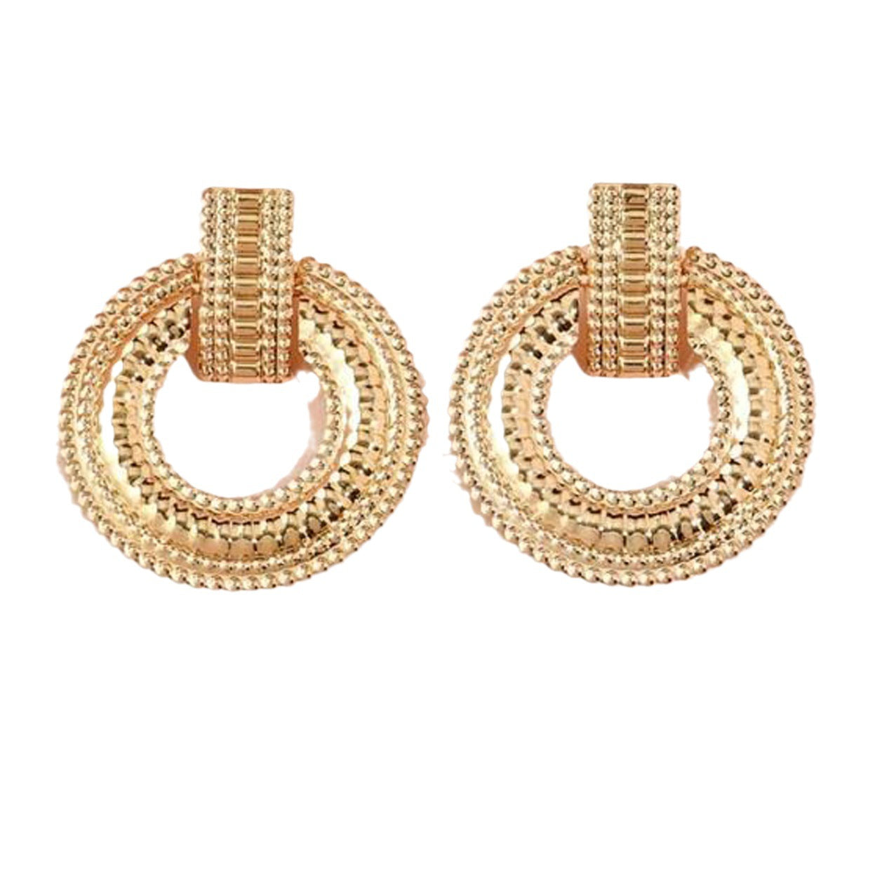 Eye-catching Hollow Round Earrings Women's