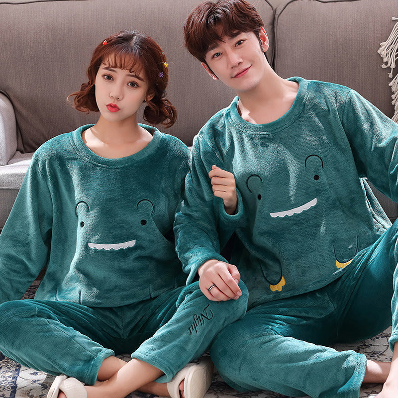 Matching Couple Pajama Set (Neutral Tones)